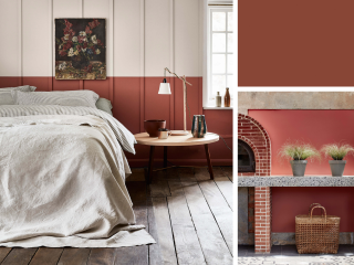 Little Greene Intelligent Eggshell - Tuscan Red 140