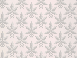 Licht roze behang met grijze bladeren van Little Greene Clutterbuck - Puce