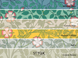 Little Greene Briar Rose - Green Stone