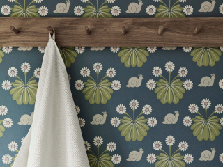 Little Greene Burges Snail - Dark Blue