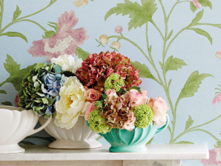 Little Greene Chine Rose - Blue Lustre