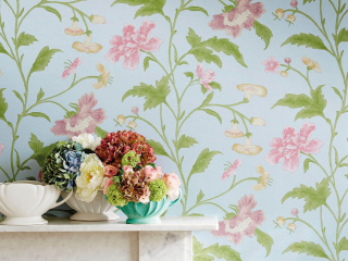 Little Greene Chine Rose - Blue Lustre
