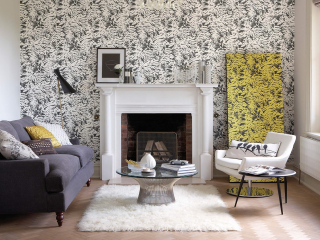 Little Greene Fern - Off Black