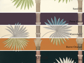 Paint & Paper Library Hardy Palm - Perse Grey