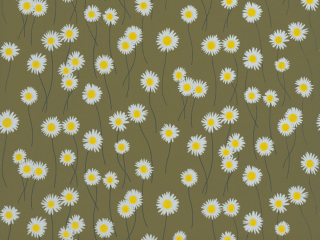 Little Greene Moon Daisies - Olive Colour