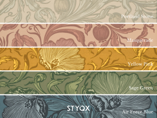 Little Greene Poppy Trail - Portland Stone