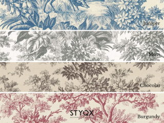 Little Greene Stag Toile - Moss