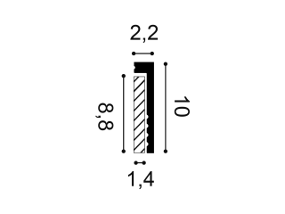 Orac vloerplint SX171