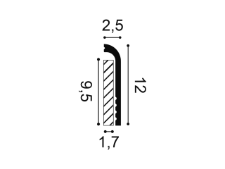 Orac vloerplint SX185