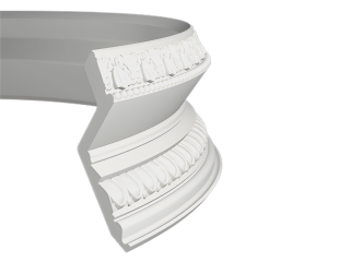 Gaudi flexibele kroonlijst 1.50.137