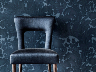 Little Greene Tulip - Blue Black