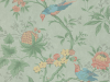 Kleurrijke behang met vogel van Little Greene Brooke House - Silk