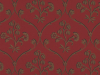 Donkerrood Little Greene behang Cranford - Cherry Gold