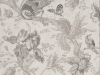 Grijs behang met vogels en bloemen Crowe Hall Lane - Nuage van Little Greene
