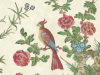 Darwin - Provence behang van Little Greene met rode en blauwen bloemen met grote gekleurde vogels