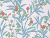 Little Greene behang Bamboo Floral - Heat met oranje bloemen