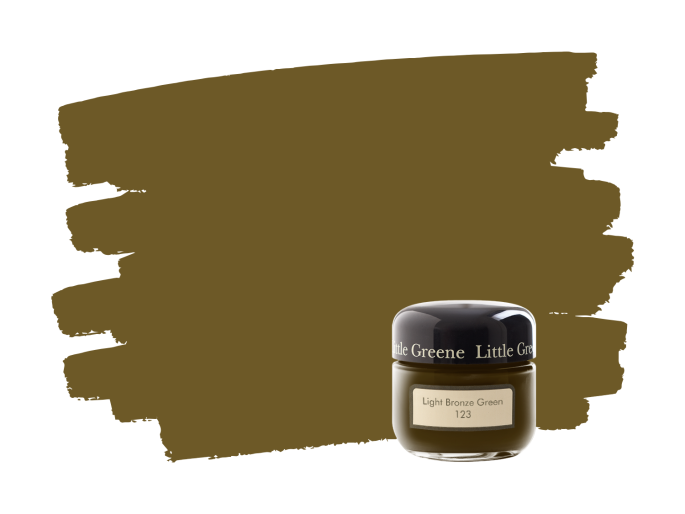 Little Greene Light Bronze Green 123 samplepotje