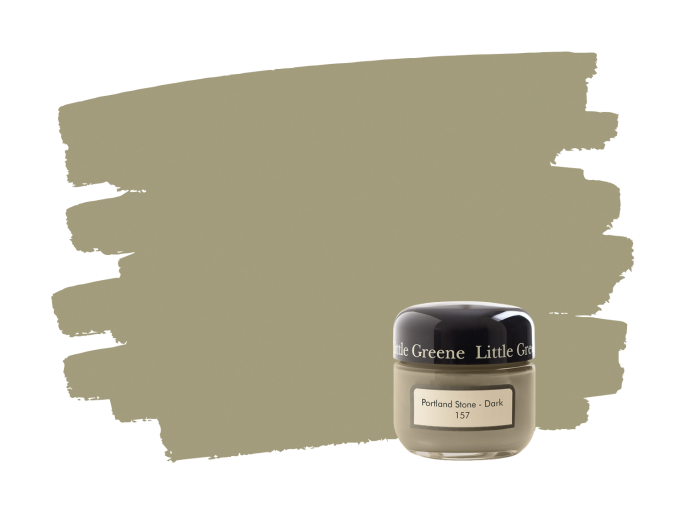 Little Greene Portland Stone Dark 157 samplepotje