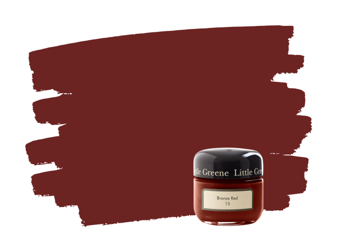 Little Greene Bronze Red 15 samplepotje