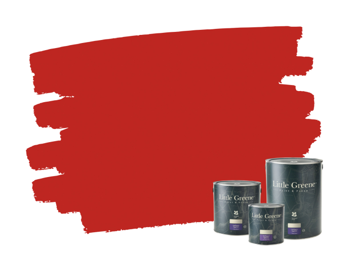 Little Greene Atomic Red 190 Intelligent Eggshell