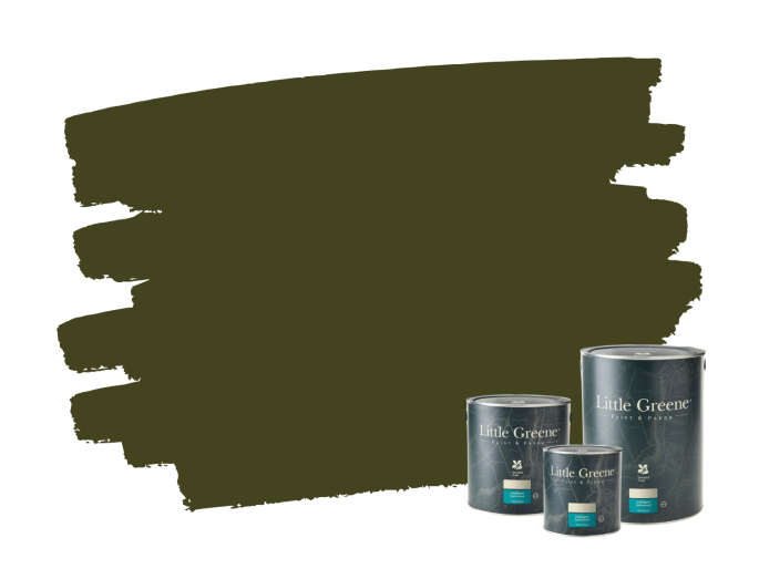 Little Greene Intelligent Satin - Olive Colour 72