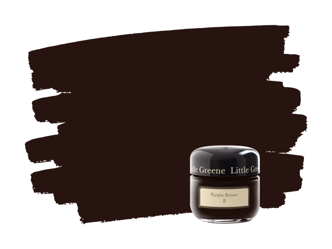 Little Greene Purple Brown 8 samplepotje