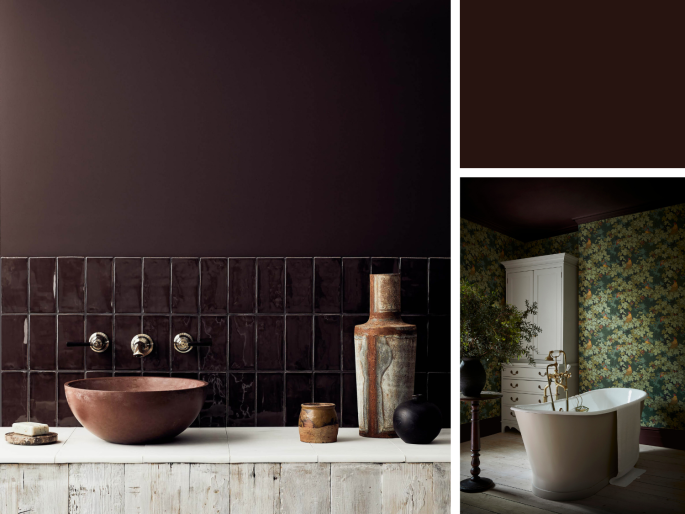 Little Greene Intelligent Gloss - Purple Brown 8