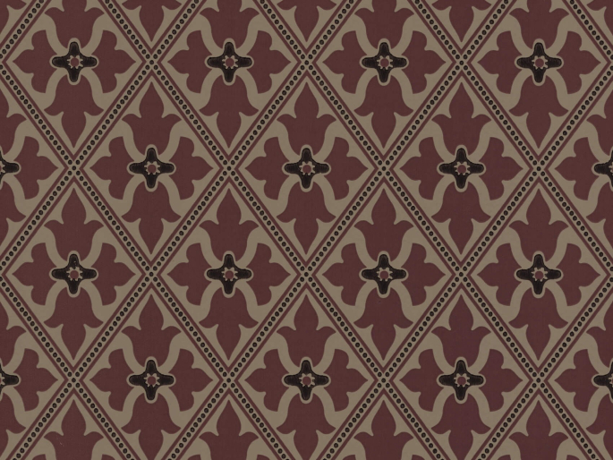 Bayham Abbey - Monarch behang Little Greene