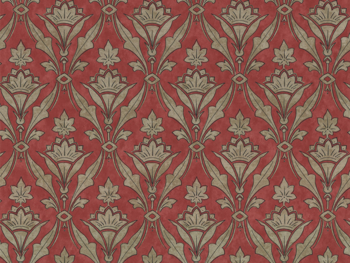 Typisch klassiek behang Borough High Street - Beet van Little Greene
