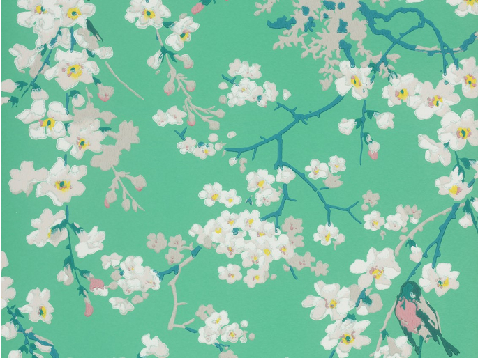 Little Greene Massingberd Blossom - Verditer