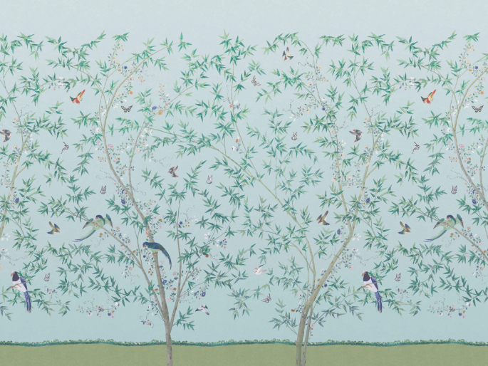 Belton Scenic - Pavilion behang van Little Greene