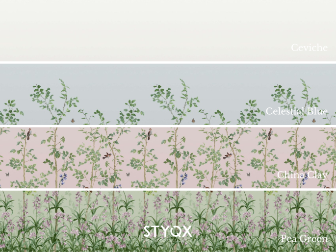 Little Greene Bird & Bluebell - Pea Green