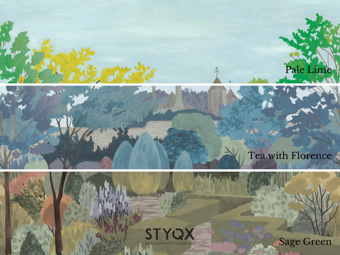 Little Greene Castle Garden - Sage Green