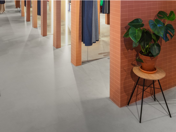 Floorify Grote tegels Oyster F015 - klik PVC