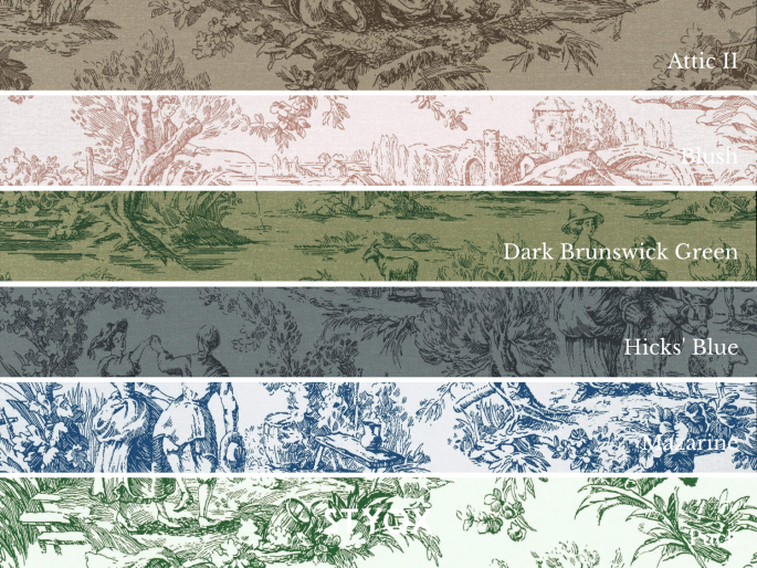 Little Greene Lovers' Toile - Blush