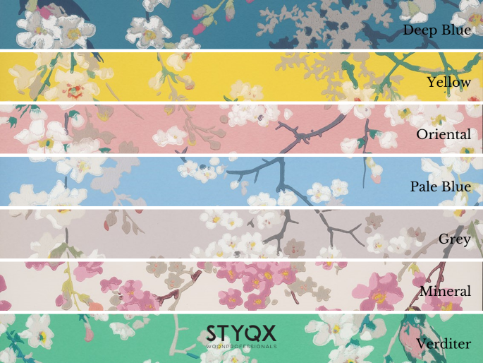 Little Greene Massingberd Blossom - Verditer