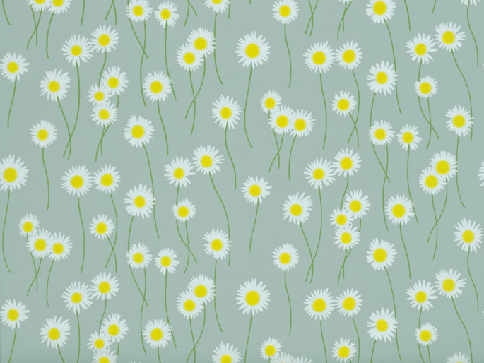 Little Greene Moon Daisies - Celestial Blue