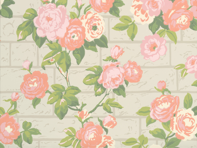 Little Greene Rose Garden - Green Stone