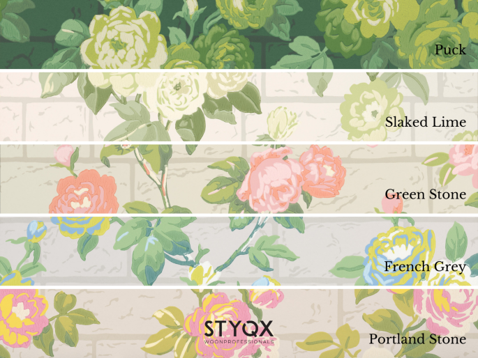 Little Greene Rose Garden - Puck