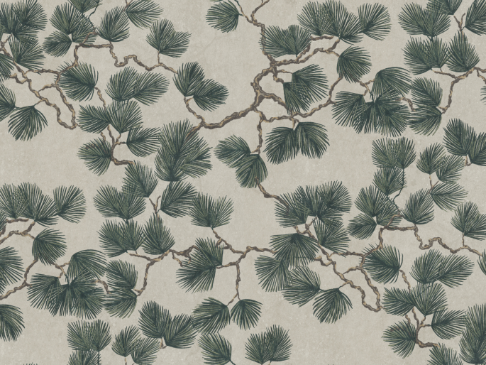Sandberg Pine Mural - Green