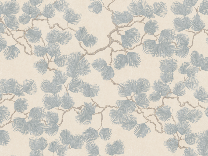 Sandberg Pine Mural - Misty Blue