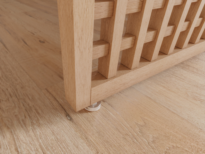 Roomdivider Shinjuku - Blanke lak - 255 cm (OP = OP)