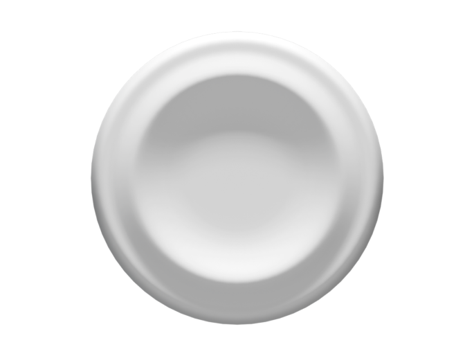 Strak ornament voor op het plafond met een minimalistisch en verfijnd ontwerp