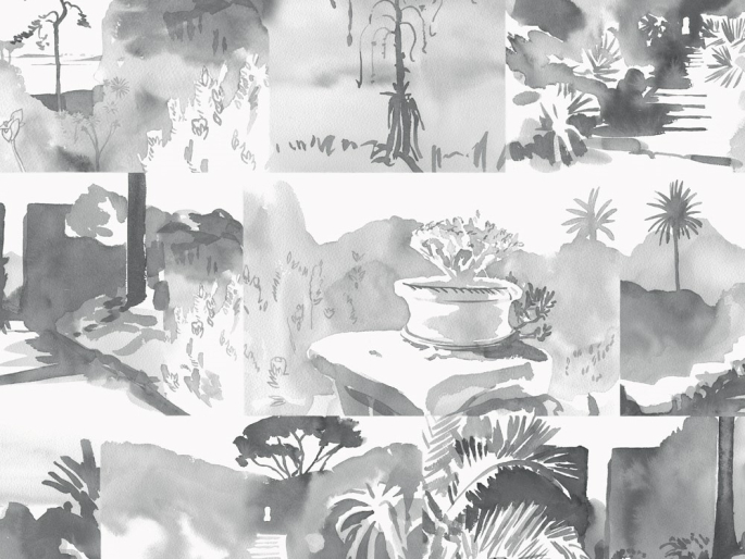 Paint & Paper Library Abbey Gardens - Paris Rooftops