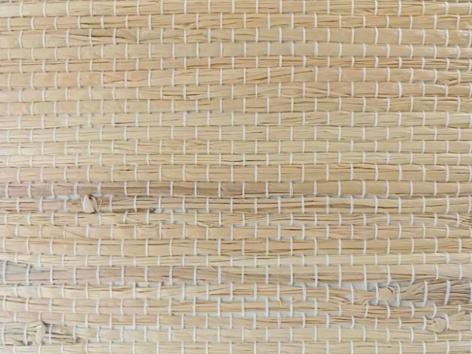 Catchii raffia behang Grasweefsel Warm Beige - R003