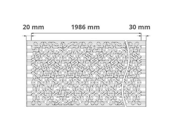 Gaudi flexibele sierlijst 1.51.518