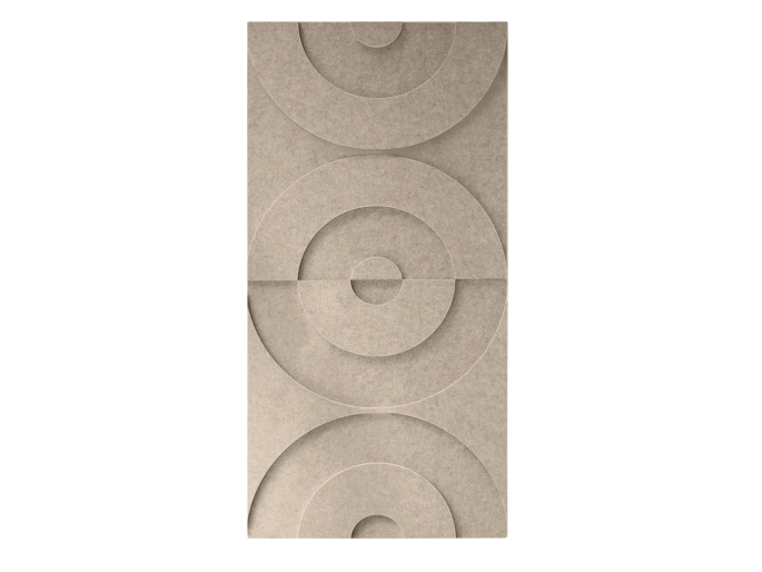 Maeven Art akoestische 3D panelen Maya II - Beige (set van 2)
