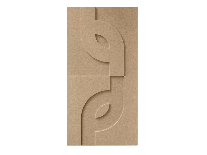 Maeven Art akoestische 3D panelen Maya VI - Sand (set van 2)