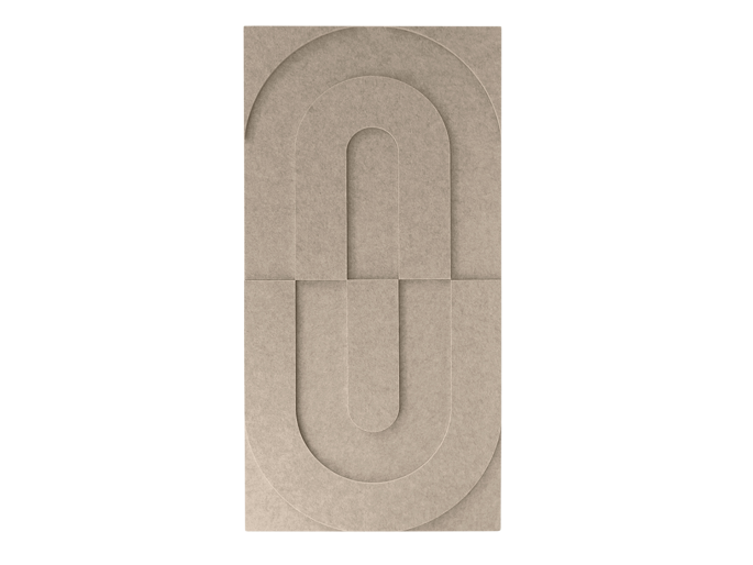 Maeven Art akoestische 3D panelen Maya VII - Beige (set van 2)