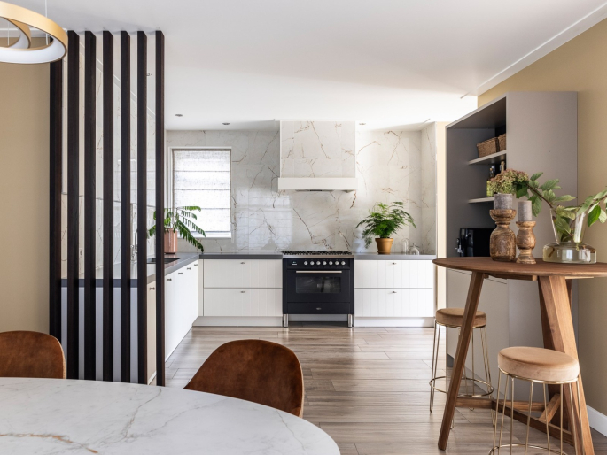 XL Roomdivider gerookt eiken